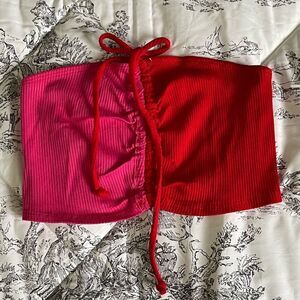 Naked wardrobe 2 tone halter top NWOT size medium